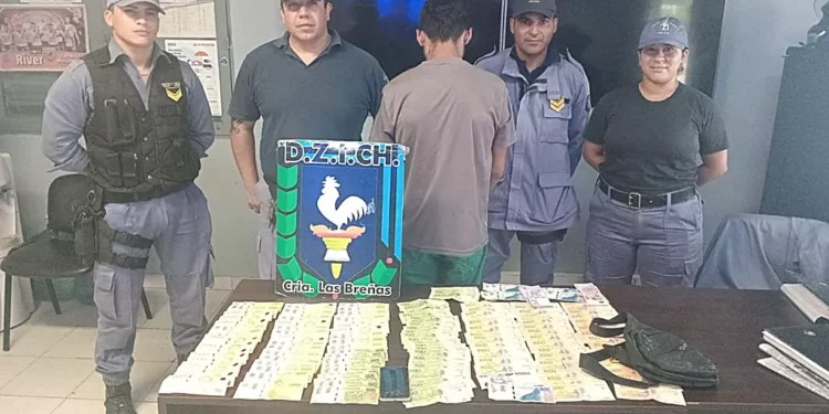 Robó casi 110 mil pesos, pero fue atrapado