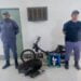 Policía recuperó moto y un instrumento musical