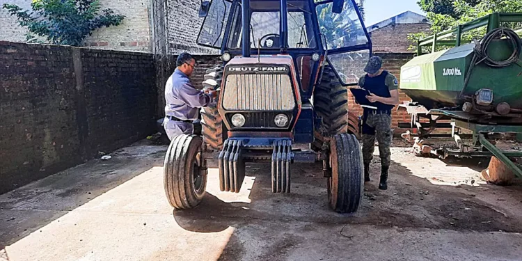 Policía Rural secuestró tractor robado en Santa Fe
