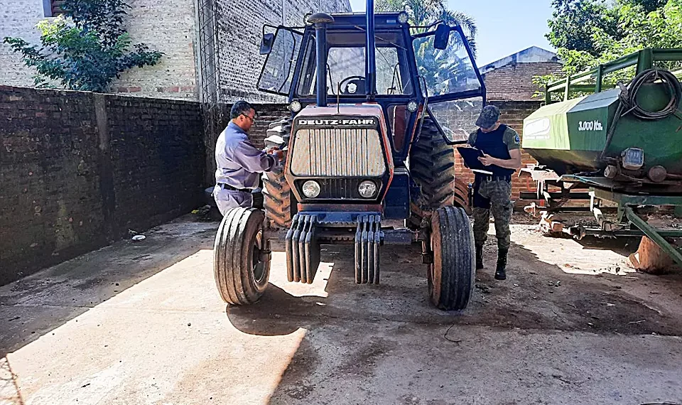 Policía Rural secuestró tractor robado en Santa Fe