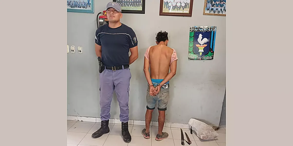 Violento robo a persona insana