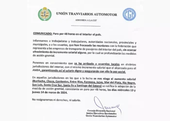 Sin colectivos en Chaco durante Miércoles y Jueves