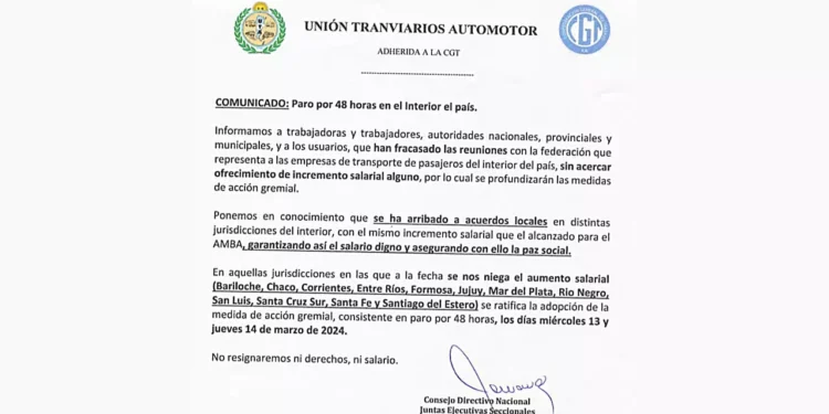 Sin colectivos en Chaco durante Miércoles y Jueves