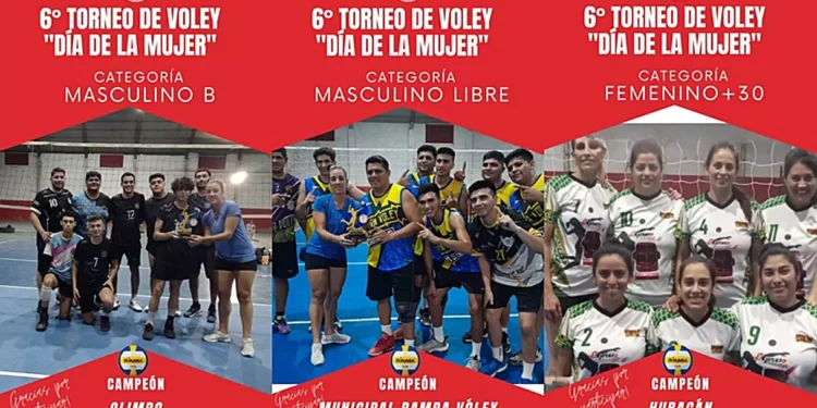Finalizó el 6to Torneo de Vóley “Día de la Mujer”