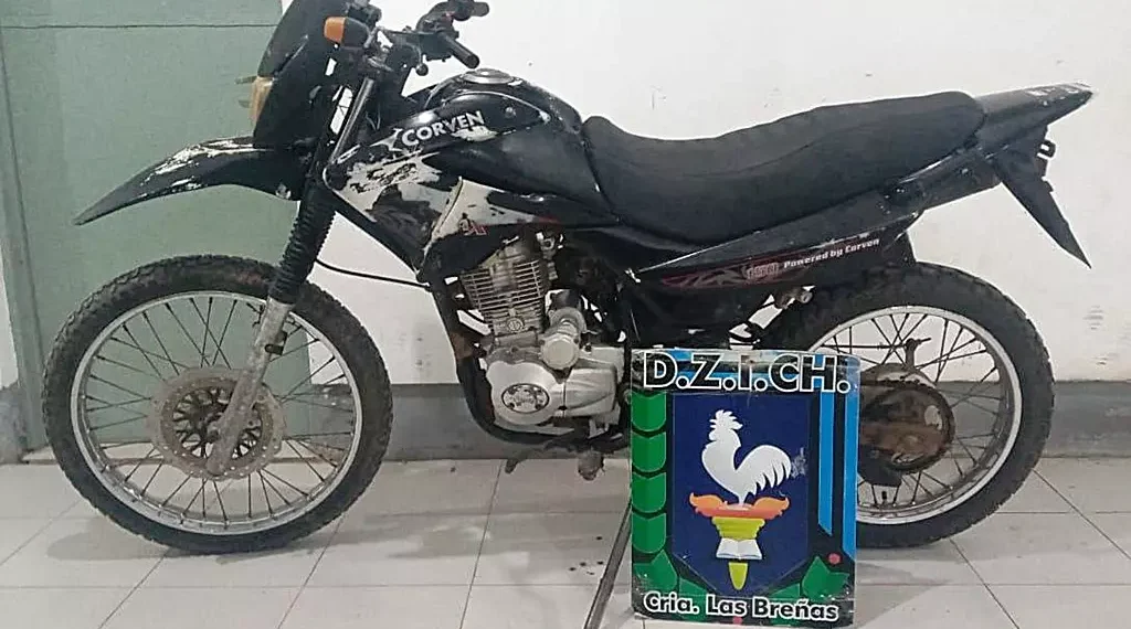 Afamado ladrón tras las rejas, luego de haber robado una moto