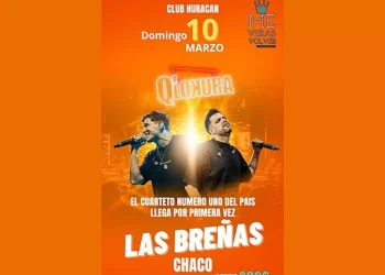 El grupo cuartetero “Q´ Lokura” se presentará en Las Breñas