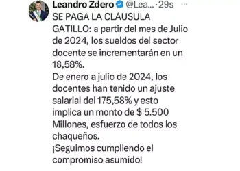 Docentes tendrán incremento del 18,58% en Julio