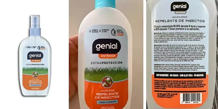 ANMAT prohibió la venta de repelente “Genial”