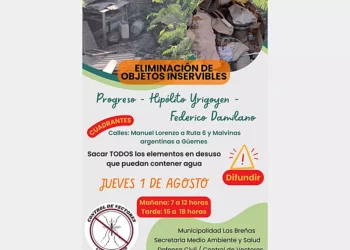 Este 1 de Agosto, Jornada de Descacharrado