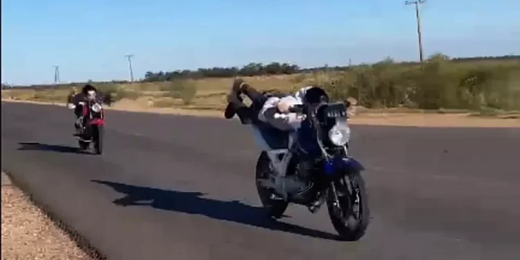 Picadas de moto en Las Breñas