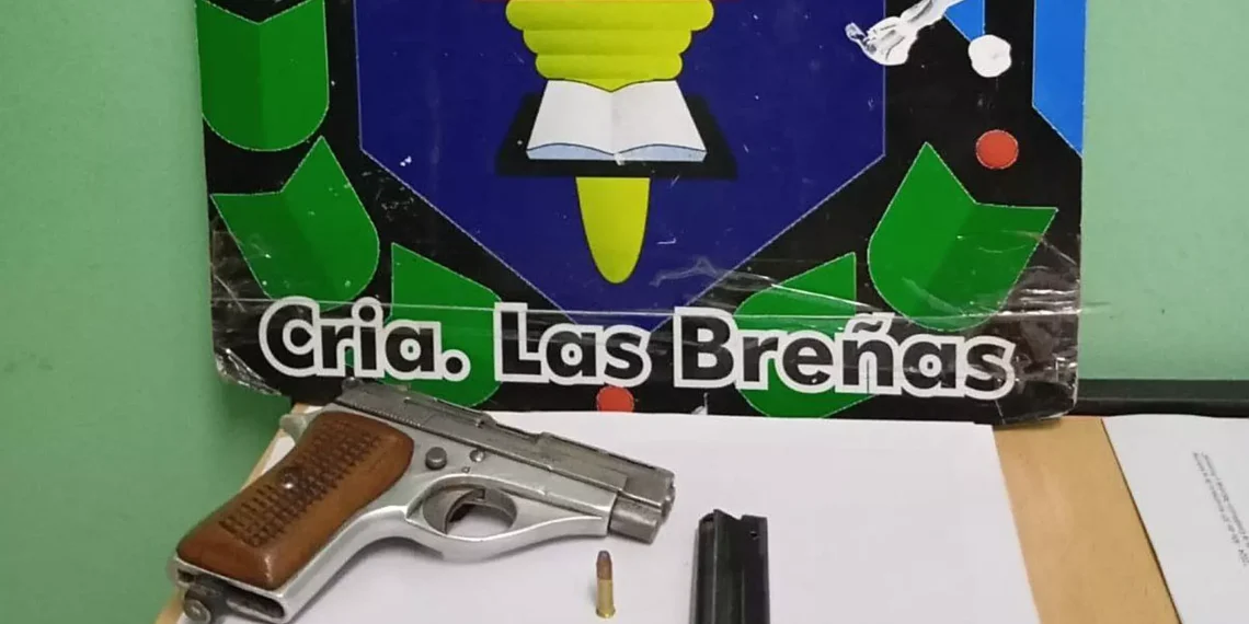 Aprehendido por circular con una Bersa en la cintura