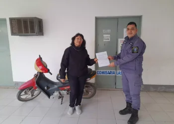 Una nueva moto recuperada por policías breñenses