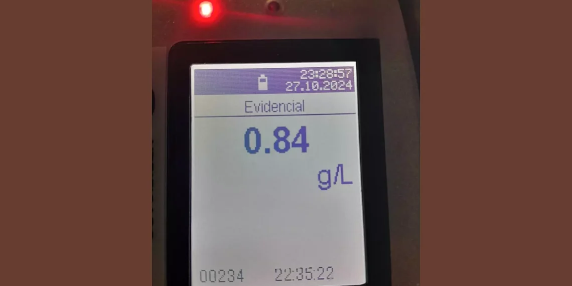 3 motociclistas breñenses dieron “Positivo” de Alcoholemia