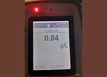 3 motociclistas breñenses dieron “Positivo” de Alcoholemia