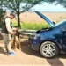 Policía caminera recupera auto robado e intercepta camioneta que llevaba sustancias
