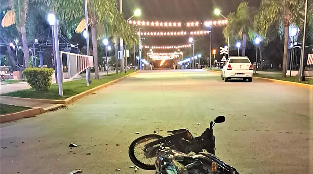 Mujer con fracturas en siniestro vial