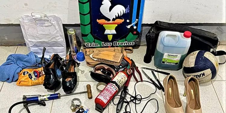 Policía breñense recupera elementos robados