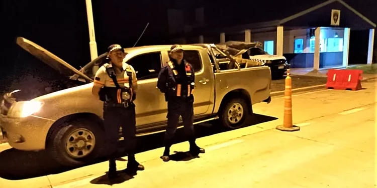 Policía Caminera recupera camioneta robada en 2023