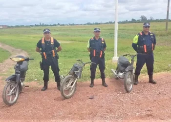 Policía Caminera secuestra 3 motos sobre Ruta 6 y Paraguay