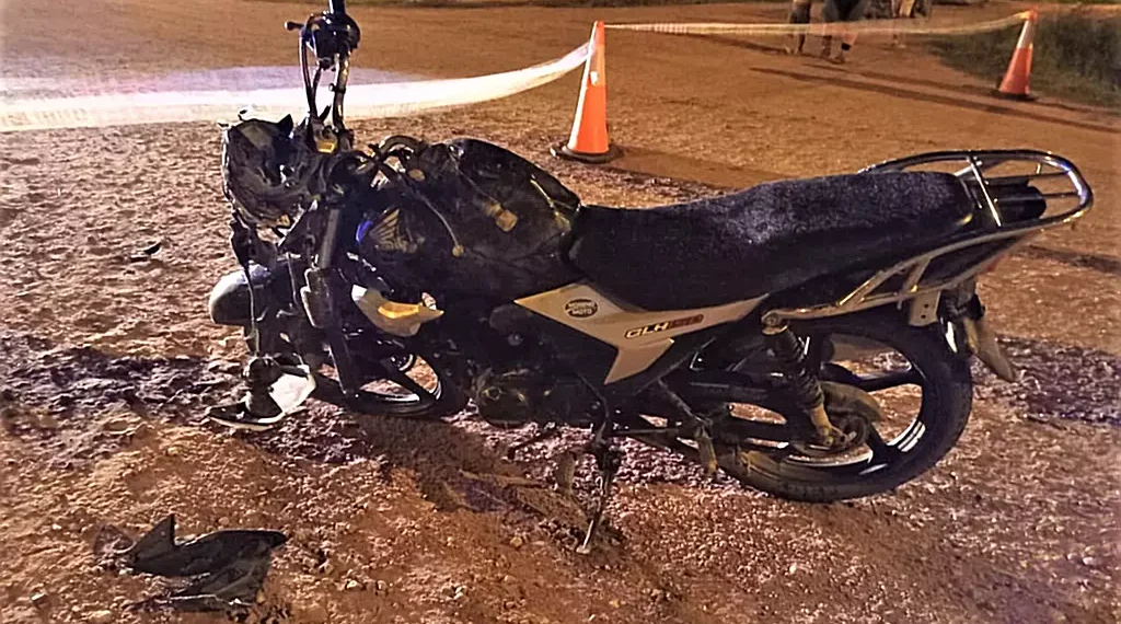 4 lesionados en colisión de motos