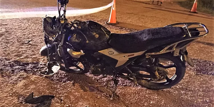 4 lesionados en colisión de motos