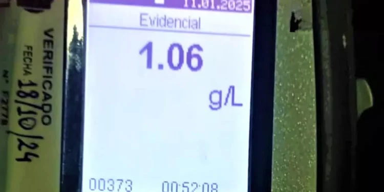 6 Alcoholemias Positivas en controles policiales