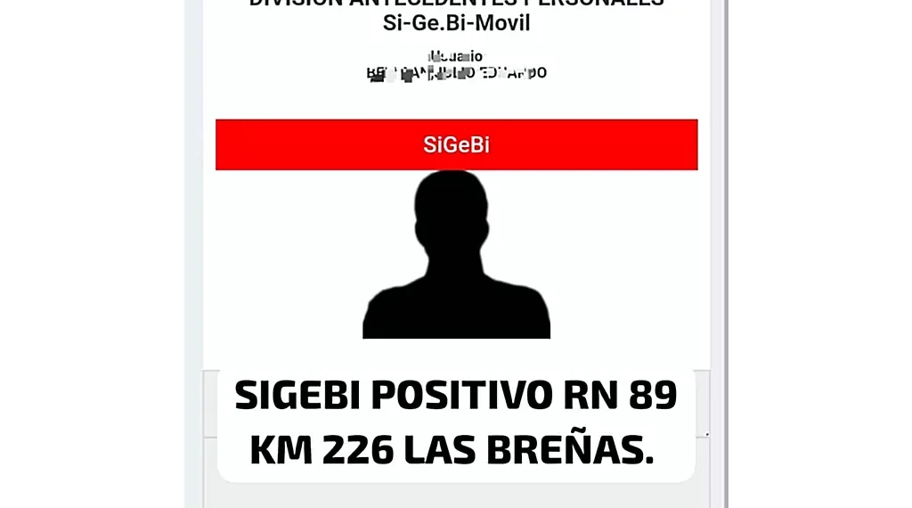 Policía Caminera aprehende a una persona