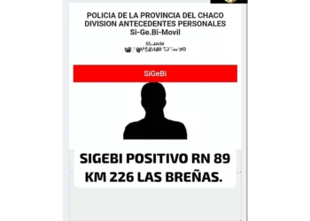 Policía Caminera aprehende a una persona