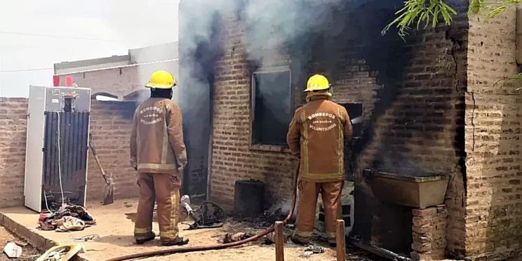 Pérdidas totales en una vivienda que se incendió