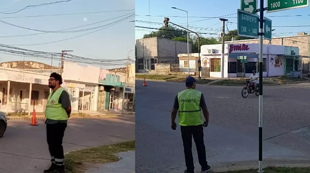 Inspectores de Tránsito auxiliaron a un septuagenario