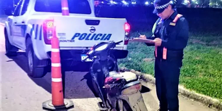 Policía Caminera: Alcoholemias positivas y secuestro de motos