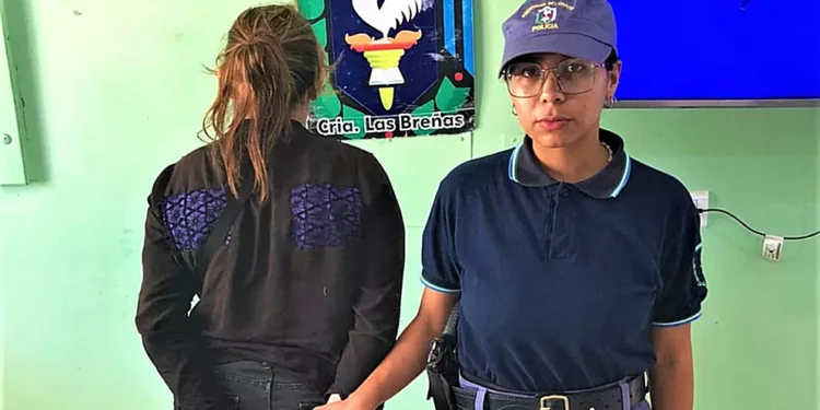 Detenida por promover desorden