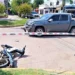 Motociclista lesionado en siniestro vial