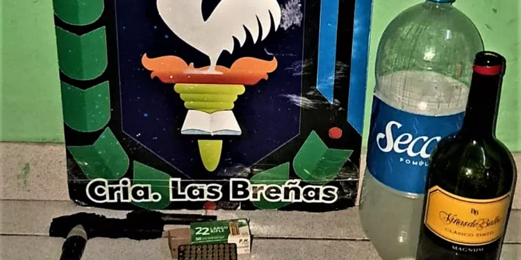 8 menores conducidos por estar a los tiros con una “tumbera”