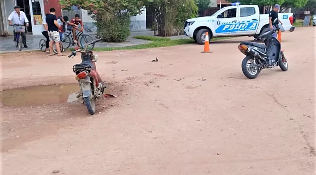 2 colisiones de motos, 6 lesionados