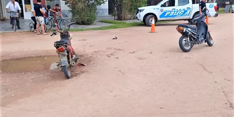 2 colisiones de motos, 6 lesionados