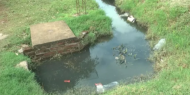 Pozo de Bombeo de cloacas rebalsó