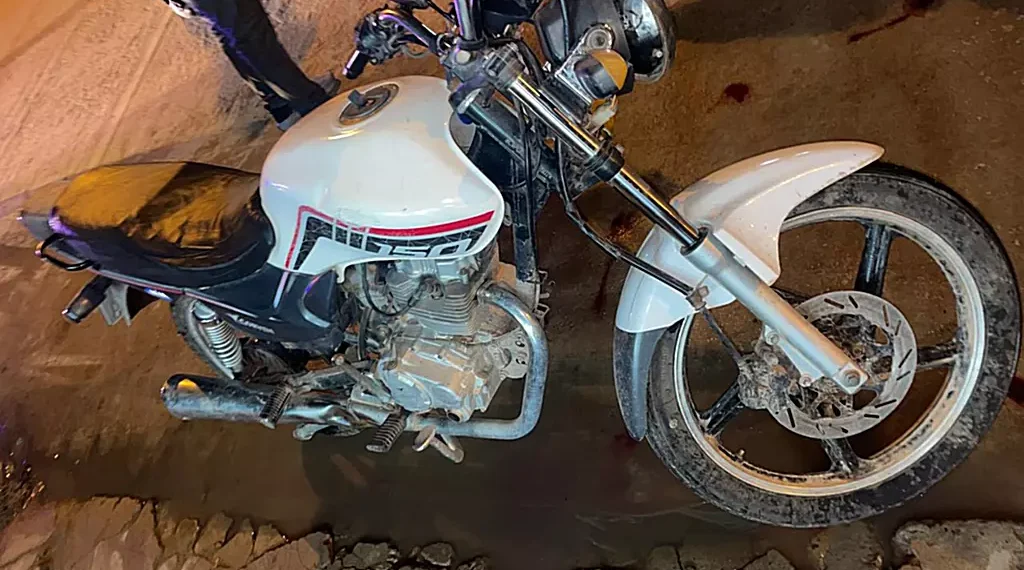 Motociclista con fractura de clavícula luego de siniestro