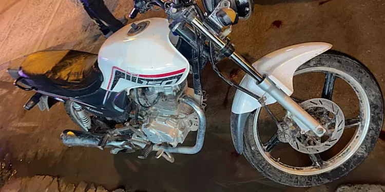 Motociclista con fractura de clavícula luego de siniestro