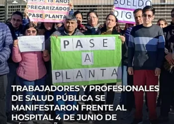 Agentes del Programa “Expertos” hicieron reclamo en S. Peña