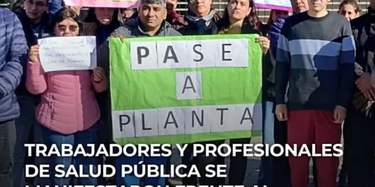 Agentes del Programa “Expertos” hicieron reclamo en S. Peña