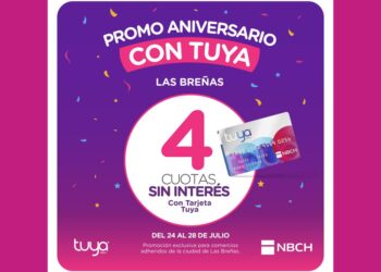 Tarjeta Tuya, promoción Aniversario hasta 4 cuotas sin interés