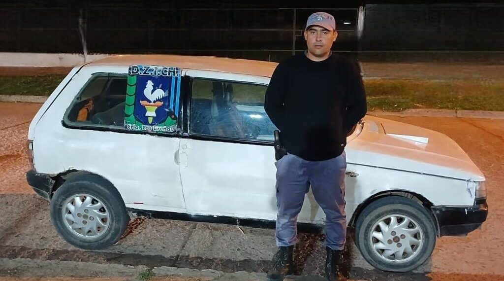 Policía breñense identificó al auto que colisionó y se diera a la fuga