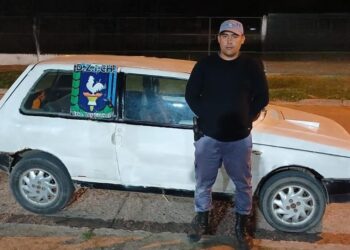 Policía breñense identificó al auto que colisionó y se diera a la fuga