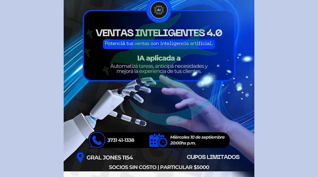 “Ventas Inteligentes 4.0”: Potenciá tus ventas con Inteligencia Artificial