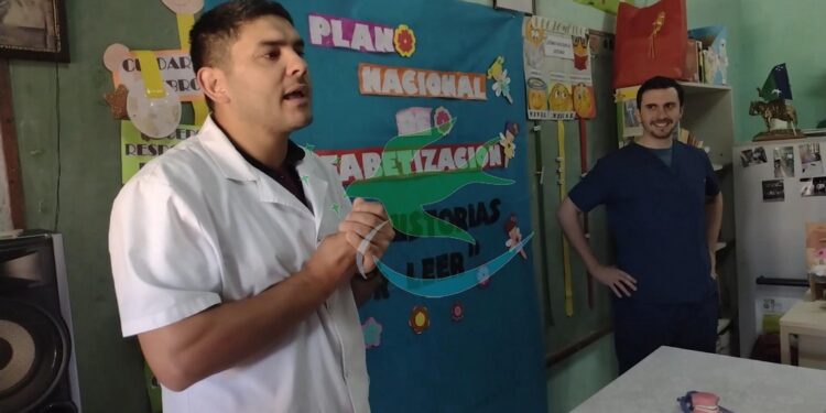 Escuela 334 de Pozo del Indio, fue visitada por Salud Pública
