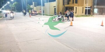 Motociclista lesionado en siniestro vial