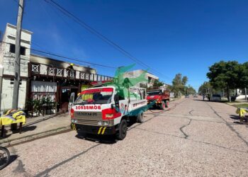 Incendio en comercio gastronómico