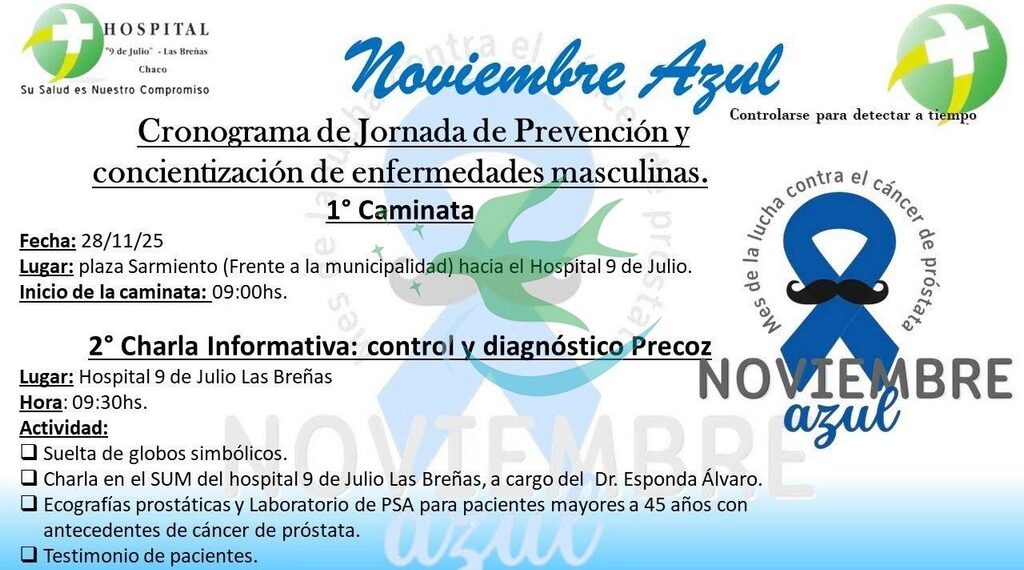 Actividades por el “Mes de Noviembre Azul”