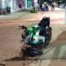 Motociclista lesionado en siniestro vial
